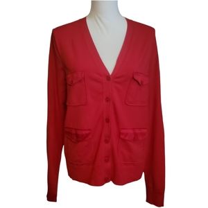 EUC Emauel Ungaro Silk Blend Button Up Cardigan